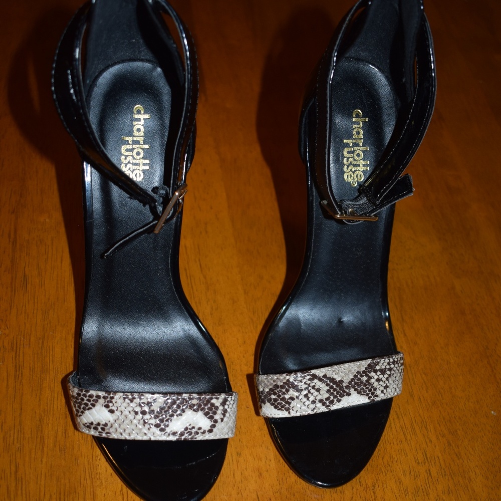 SEXY HEELS FROM CHARLOTTE RUSSE, BACK STRAP...